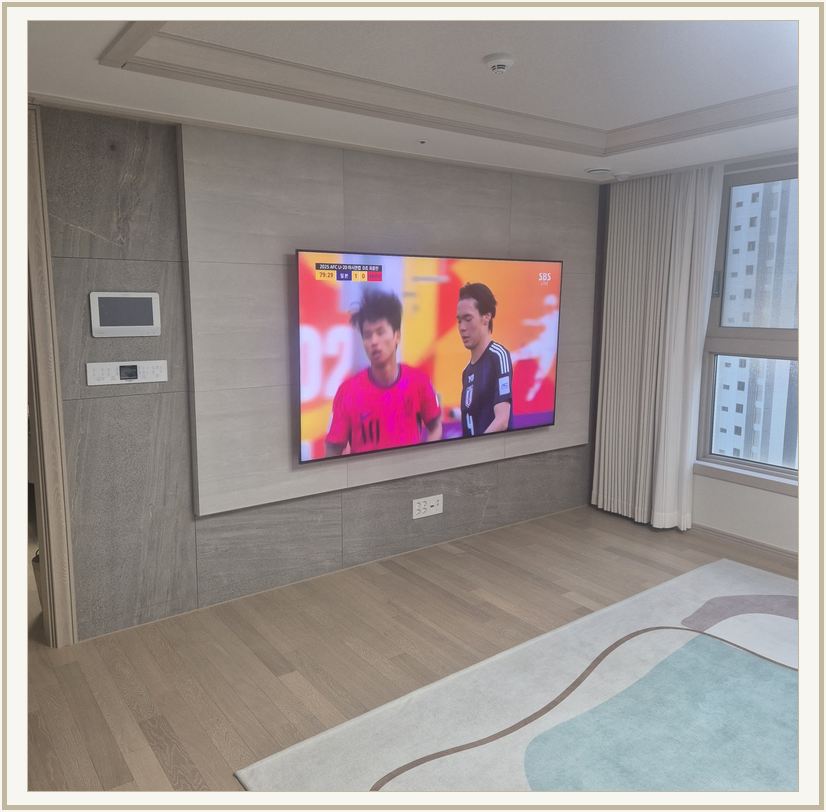 성북 · 강북 · 도봉 벽걸이TV 설치 시 화면 위치를 참고할 수 있는 사진 1