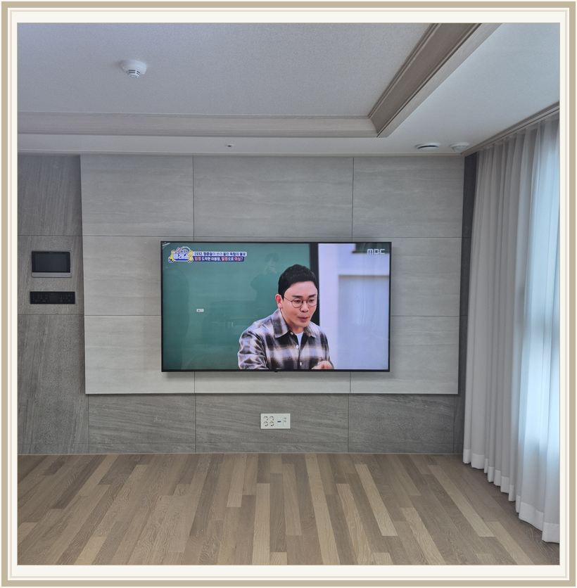 강릉 · 동해 · 삼척 벽걸이TV 설치 시 화면 위치를 참고할 수 있는 사진 1
